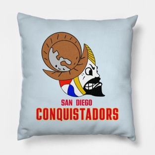 Defunct San Diego Conquistadors ABA Basketball 1975 Pillow