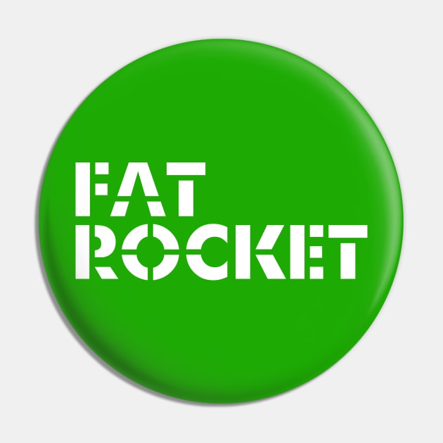 Fat Rocket Industrial Logo Pin by FatRocketStudios