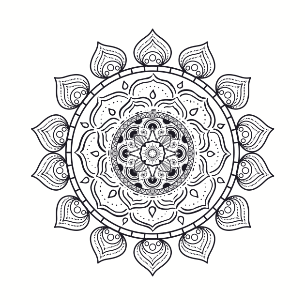 Mandala Flower Pattern by Helena Morpho 