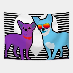 Two Chihuahuas Tapestry