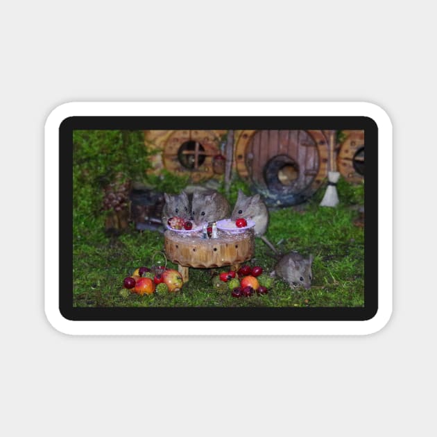 mice meal time Magnet by Simon-dell