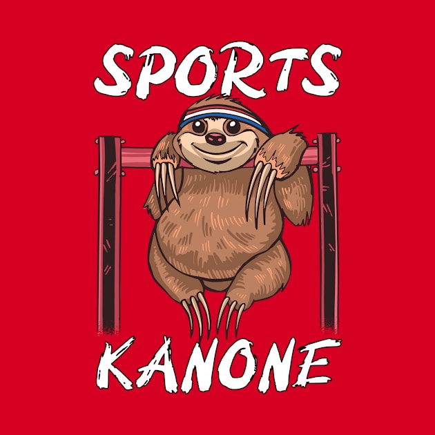 Sports Cannon - Sporty Sloth by Jochen Lützelberger