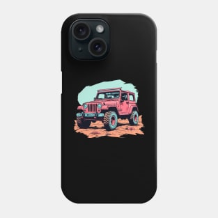 Pink Jeep Girls Phone Case