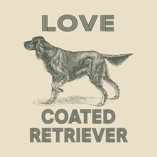 Love Coated Retriever Dog T-Shirt