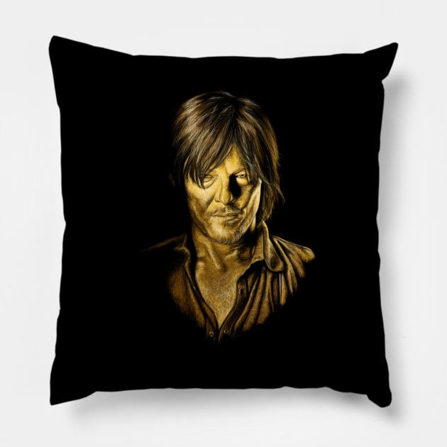 Daryl Golden Pillow by ShayLei