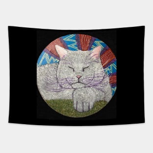 White cat Tapestry