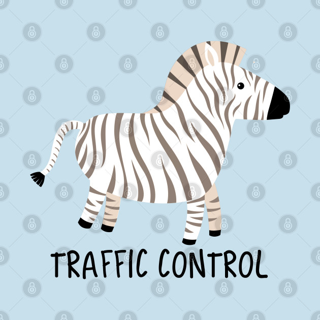 Discover Mr Zebra, the traffic controller - Zebra Crossing - T-Shirt