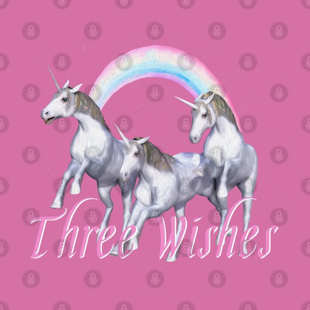 Three Wishes Magical Unicorns by D_AUGUST_ART_53