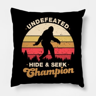 Vintage Undefeated Hide And Seek Champion Shirt Bigfoot 4 Pillow