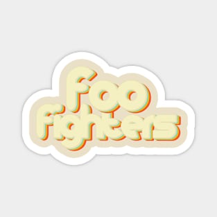 vintage color foo fighters Magnet