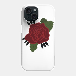 Single Red Rose Phone Case