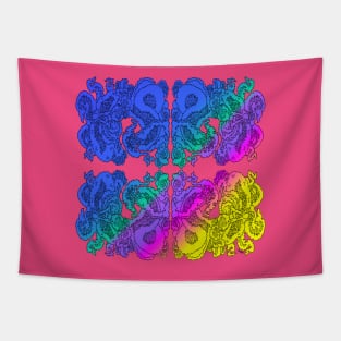 Alien Rainbow Tapestry