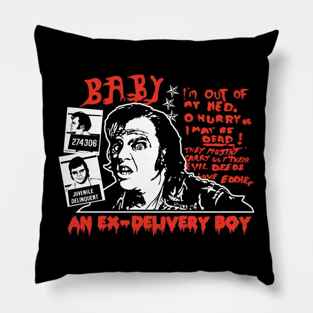 Rocky Horror Eddie - Dark Pillow by Chewbaccadoll