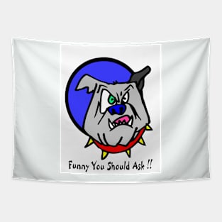 Comic Animation Abstract Bulldog Pop Art Print Tapestry