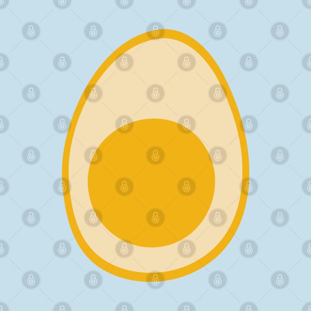 BIG EGG Fun Hard-Boiled Egg Breakfast Food Easter - UnBlink Studio by Jackie Tahara by UnBlink Studio by Jackie Tahara