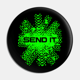 Send It Mountain Biking Pin