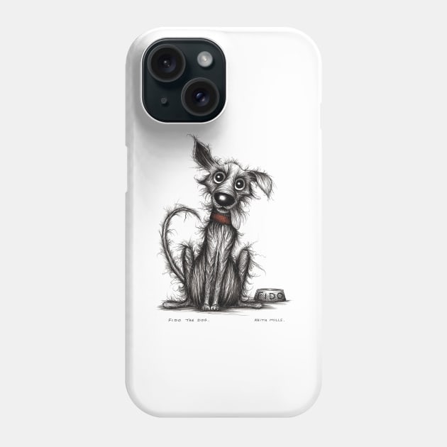 Fido the dog Phone Case by Keith Mills