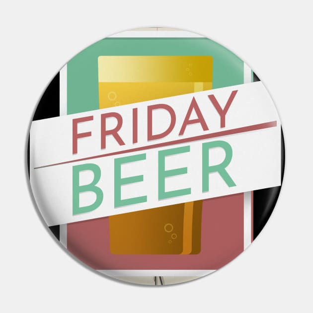 Friday Beer Pin by the50ftsnail