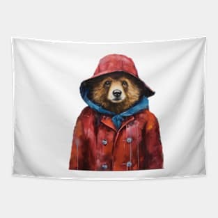 Funky Paddington Bear Tapestry