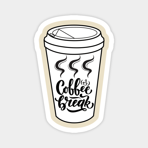 Cup coffee tshirt Magnet by Mcvipa⭐⭐⭐⭐⭐