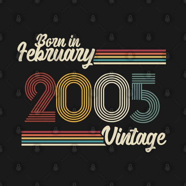 Vintage Born in February 2005 by Jokowow