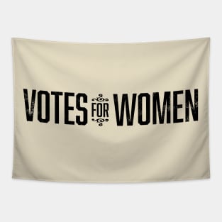 Vintage 1920's Votes for Women Wordmark (Black) Tapestry