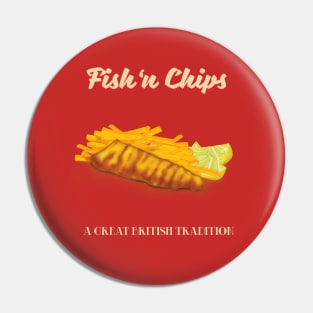 Fish and Chips Pin