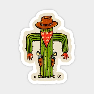 Cowboy cactus Magnet