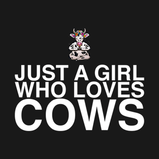 Cute Farmer Girl Cowgirl Cow Gift T-Shirt