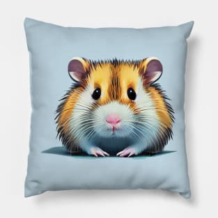 Little Hamster Print Pillow