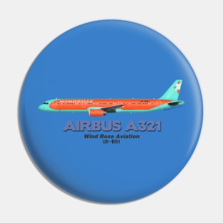 Airbus A321 - Wind Rose Aviation Pin