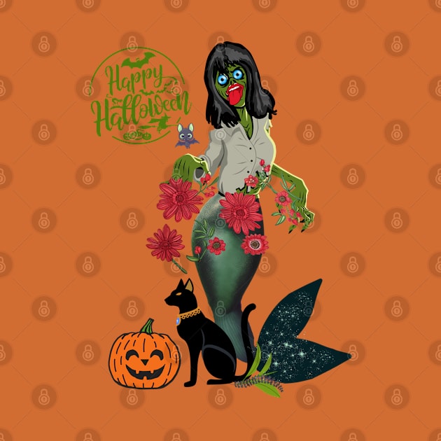 Happy Halloween Mermaid by MGRCLimon