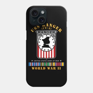 USS Ranger (CV-4) w EUR ARR SVC WWII Phone Case