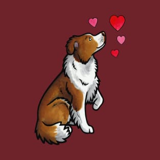 Border collie love T-Shirt