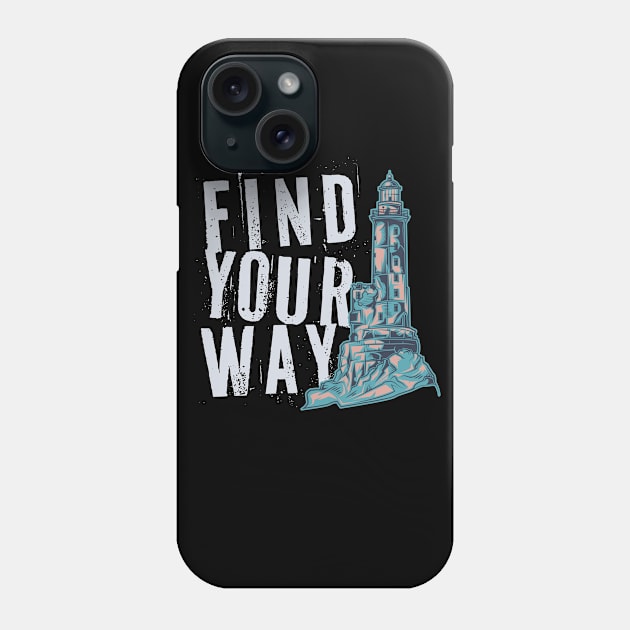 Find Your Way Phone Case by Mako Design 