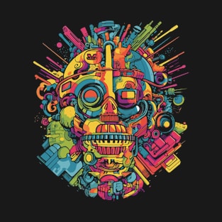 Abstract Sci Fi Robot T-Shirt