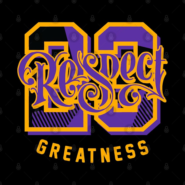 Respect Greatness Field Purple Retro Sneaker by funandgames