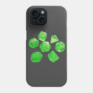 Acid green dice Phone Case