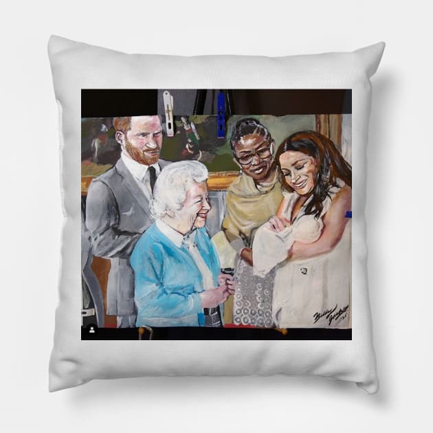 The Royal Family Pillow by cindybrady1986