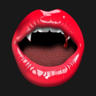Glossy Vampire Lips T-Shirt