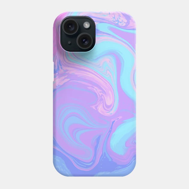 Turquoise Purple Abstract Art Phone Case by NewburyBoutique