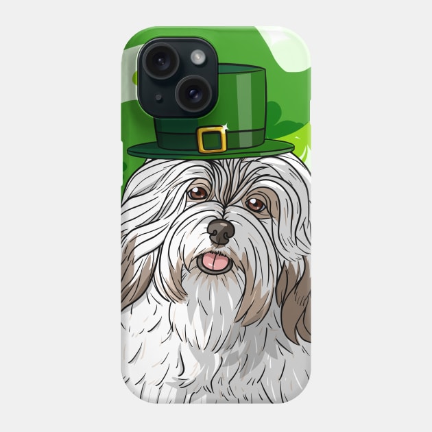 Havanese Dog St Patricks Day Leprechaun Phone Case by Noseking