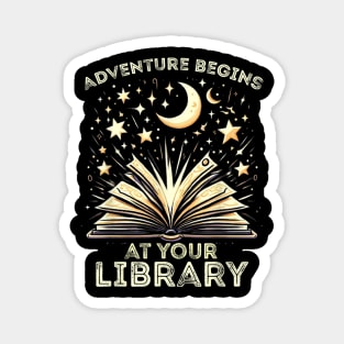 Adventure Begins At Your Library 2024 Magnet