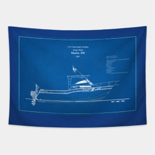 United States Coast Guard Auxiliary Marlin 300 - AD Tapestry