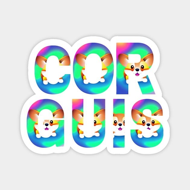 Cute Corgis Magnet by Sanarnos