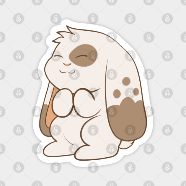 Happy Lop Rabbit Magnet by Firestorm Fox