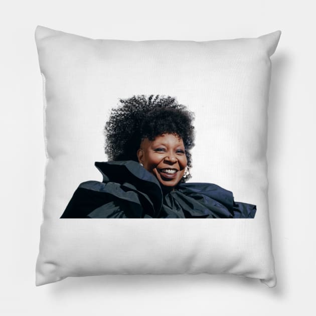 Whoopi Goldberg Pillow by Fanu2612