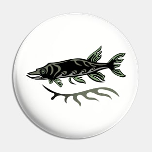 Fish Ojibwe Indigenous WAWEZHI CANADA Pin