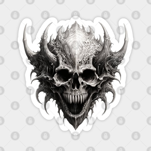 demogorgon skull Magnet by Aldrvnd