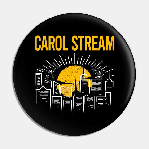 Yellow Moon Carol Stream Pin by flaskoverhand